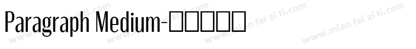 Paragraph Medium字体转换